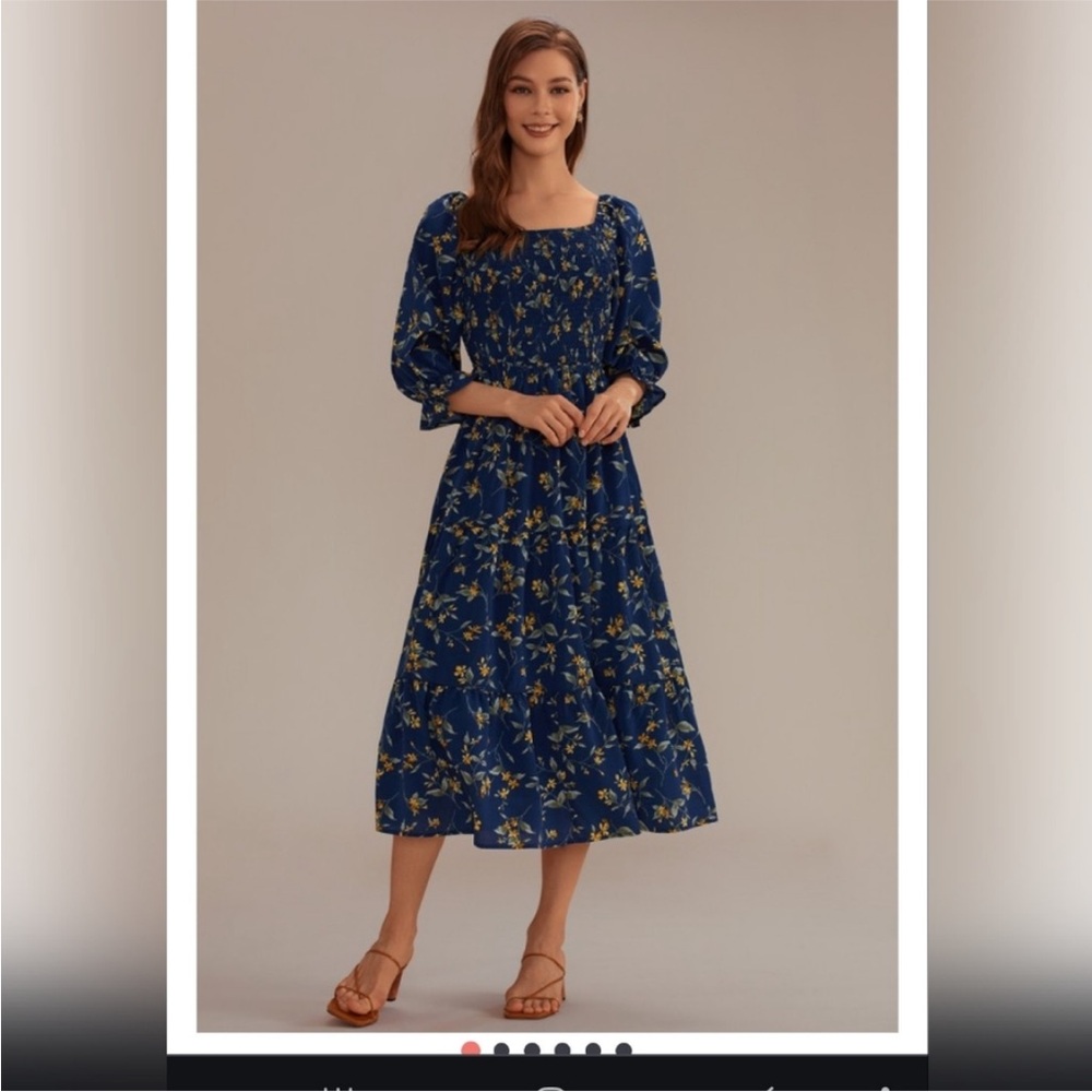 Petallush 3/4 Sleeve Dress